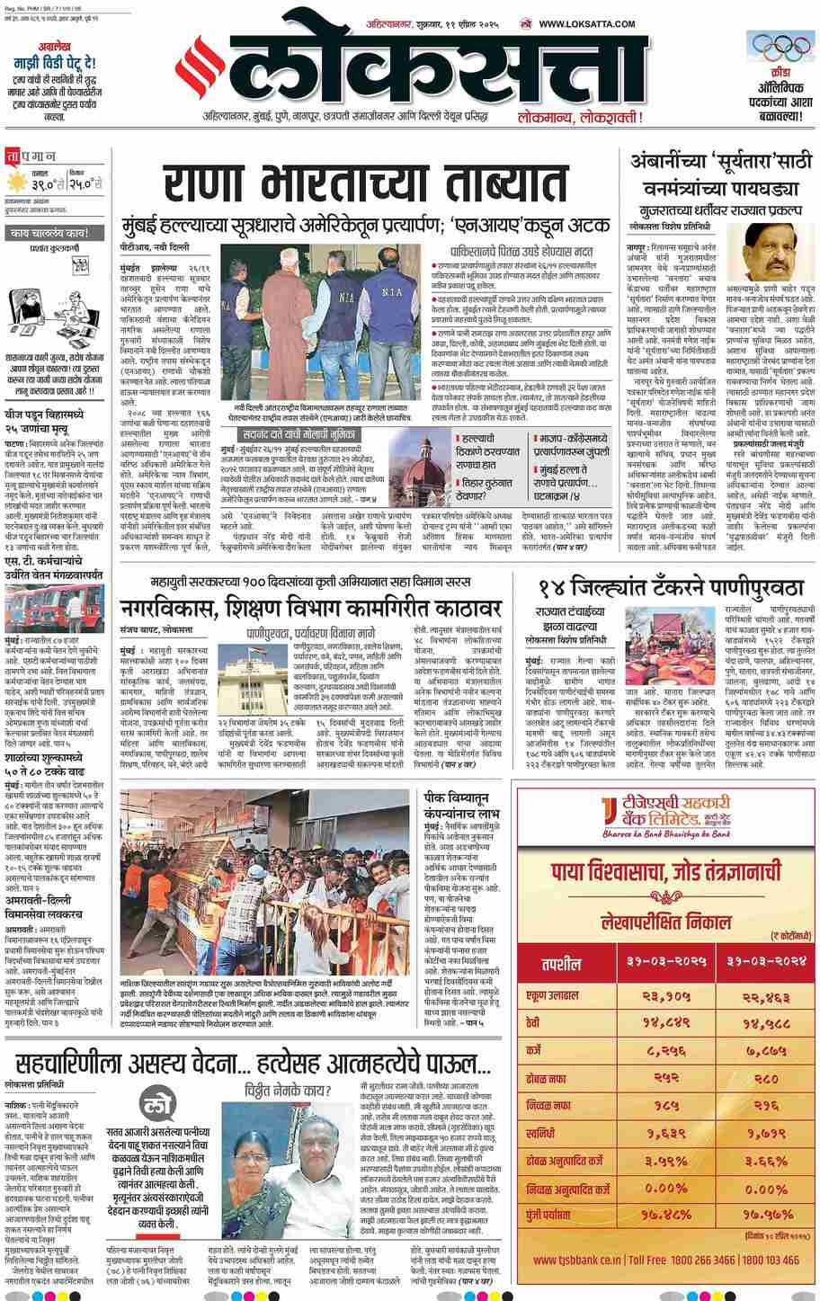 Loksatta ePaper Marathi News Paper, Online Marathi ePaper, Today